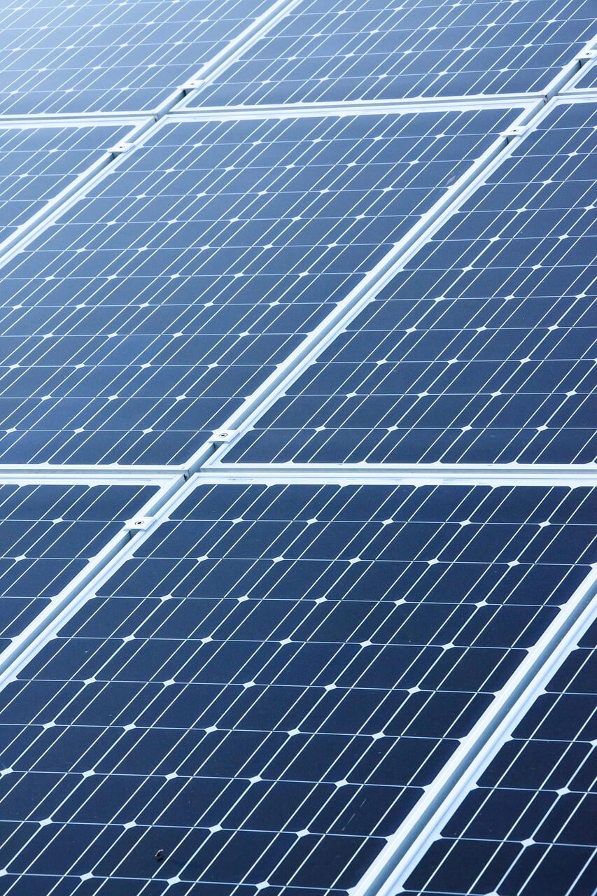 Close up of a solar panel
